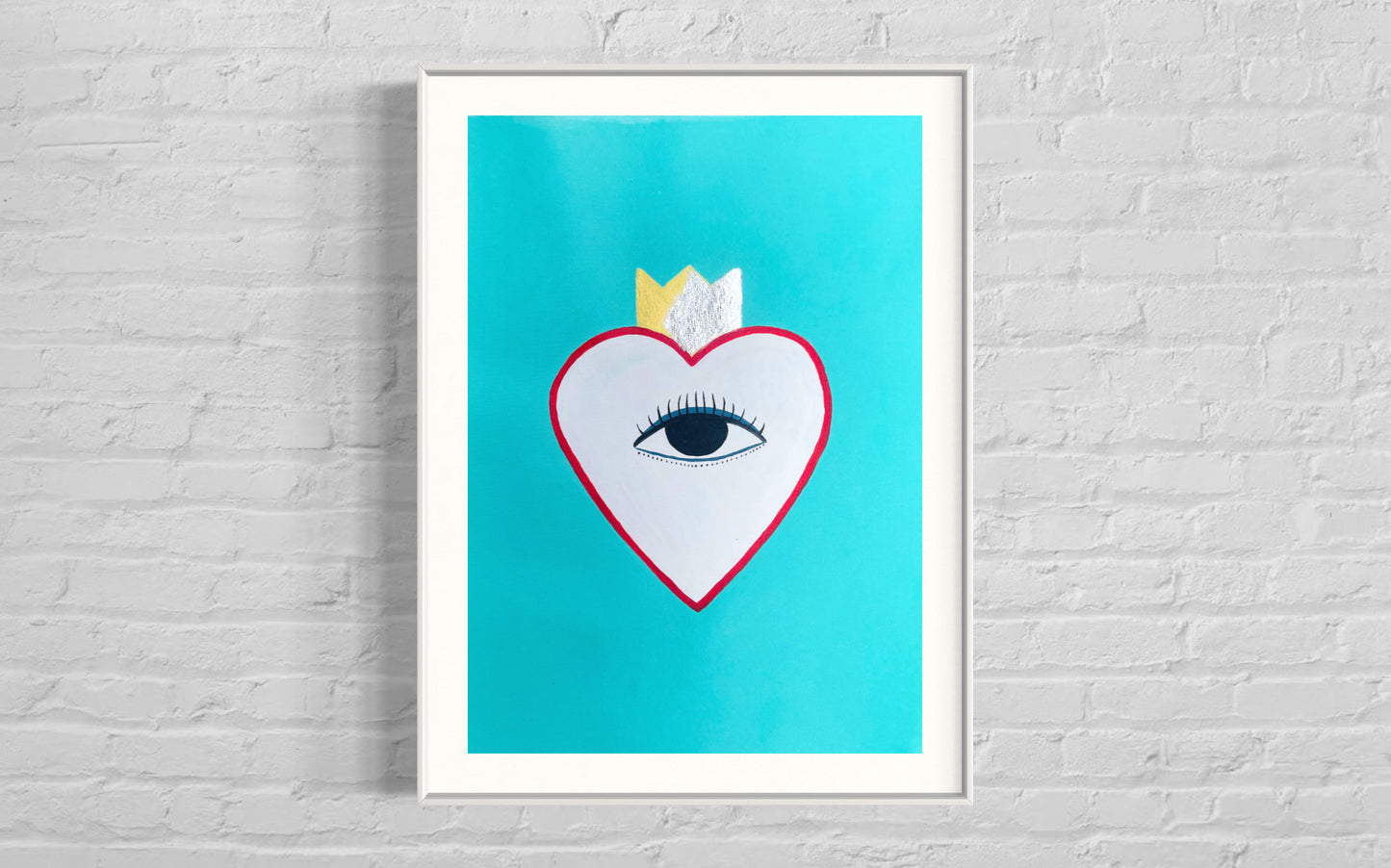 Ojo reina corazones - LÁMINA IMPRESA