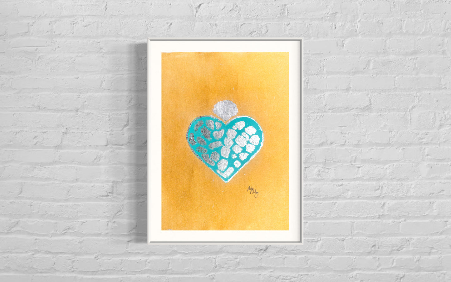 Corazón a manchas - LÁMINA IMPRESA